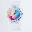 Koreanische Mode und schöne Farbe Jelly Student Casual Watch