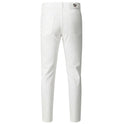 Jeans mit Lochpatch und verwaschenem Look