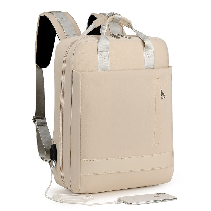 Business-Schulter-Computertasche mit externem Ladeanschluss