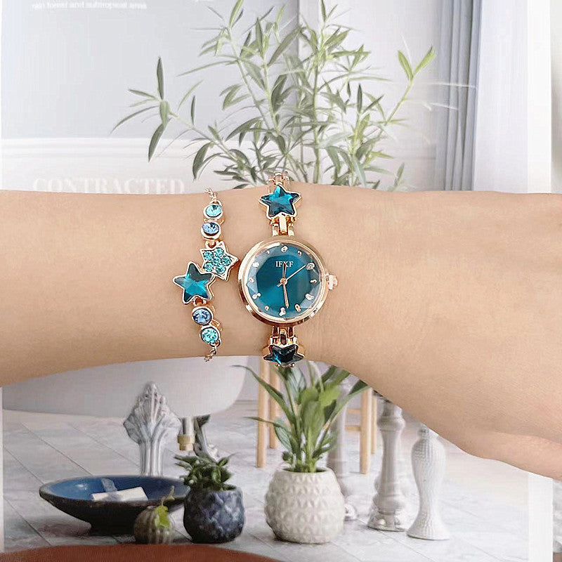 Valentinstag Feine Geschenke Frauen Rose Geschenk-Box Uhr Armband Parfüm Exquisite Set Quarz Armbanduhr