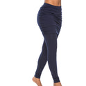 Pack hip side pleated skirt fake two leggings skirt