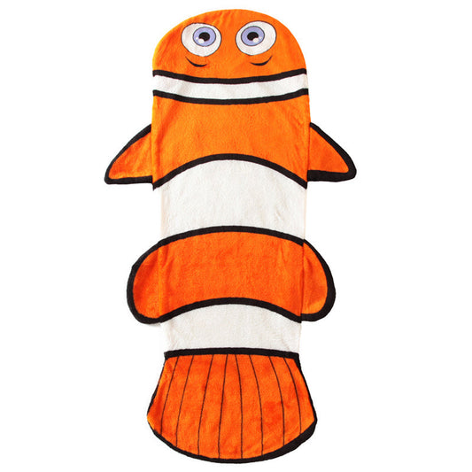 Warmer Clownfisch-Cartoon-Plüschschlafsack