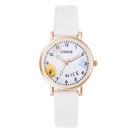 Zifferblatt Student Mädchen Uhr Preppy Stil