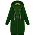Kapuzen langarm winter pullover damen jacke in eine lange dicke hemd 