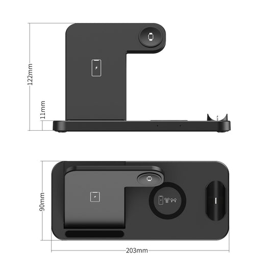 Kabelloses Ladegerät Kabelloses 3-in-1-Ladegerät für Telefone und Uhren