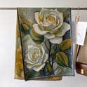 Autumn And Winter New Cashmere-like Thickened Oil Painting Jacquard Scarf