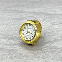 Ringuhr Einfache Gold- und Silberschale All-Match-Ringuhr