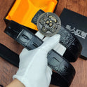 Men's Leather Belt Gossip Head Faucet
