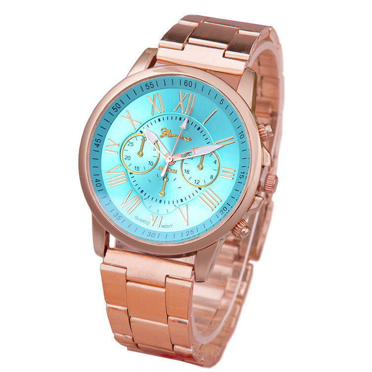 Damen Freizeit Quarzuhr aus legiertem Stahlband