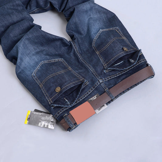 Explosive Herbst Winter Neue Gerade Slim Herren Jeans