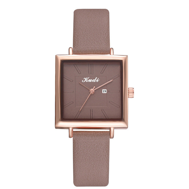 Kalender Square Fashion Student Armband Uhr