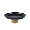 Living Room Round Solid Wood Base Tray Desktop Storage Tray