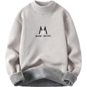 Pullover Herren Winter Fleece-gefüttert Verdickt