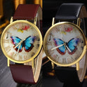 Römische Skala Schmetterling Gürtel Uhr Mode Universal Gold Shell Uhr