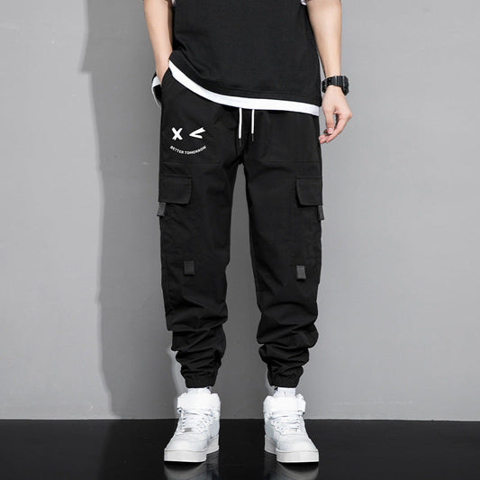 Frühling und Herbst Herren neue trendige lose Cargohose vielseitig Outdoor Multi-Pocket Freizeit