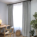 Solid color modern simple thick cotton curtain fabric
