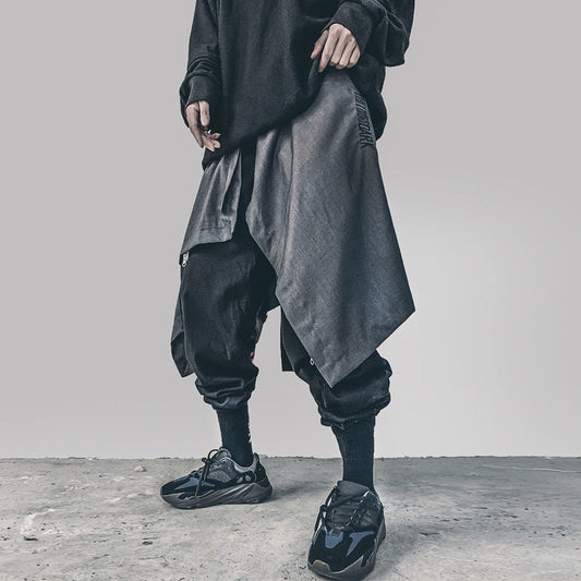 Rock mit unregelmäßiger Taille und mehrlagiger Taillenverzierung für Männer und Frauen
