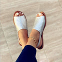 Schlichte Sandalen und Pantoffeln aus PU für Damen
