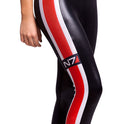 Skinny-Leggings mit Streifen und Digitaldruck für Damen