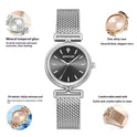 Damen Retro Mesh Armband Uhr Outdoor All-Matching