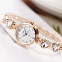 Strass Mode Damenuhr Quarz Stahlband