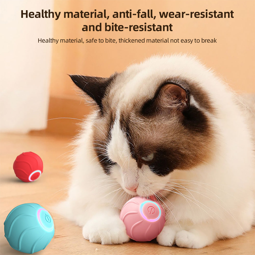 Automatischer Springball, elektrischer Katzenball, Spielzeug, 2 cm, lustiger, interaktiver Springball für das Training von Katzen, selbstbewegliches Kätzchenspielzeug für den Innenbereich