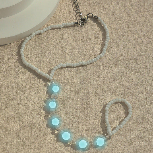 Sommer Strand Damen Foto Zubehör Handgemachte Perlen Stretch Fuß Ornamente