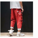 Lockere, gerade 9-Punkte-Hip-Hop-Hose