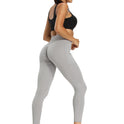 Modische Yogahose mit hoher Taille und Nähten