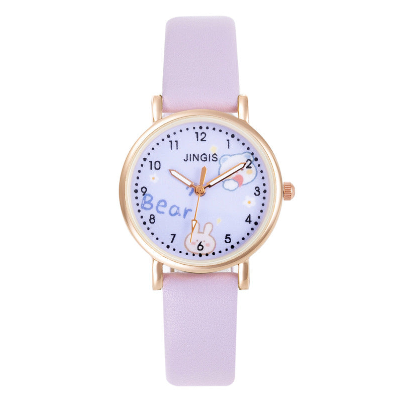 Zifferblatt Student Mädchen Uhr Preppy Stil