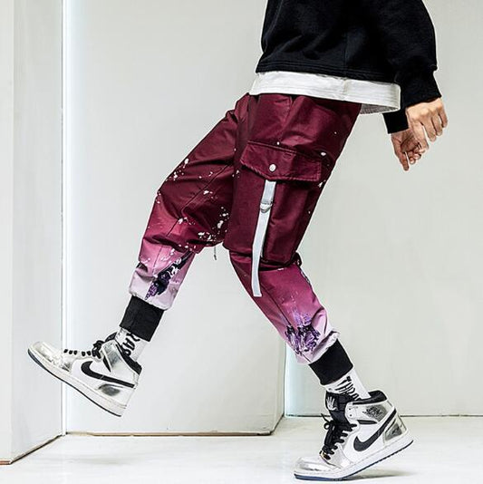 Malcolm Splash Paint Gradient Style Hip Hop Hose