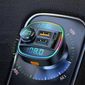 Bluetooth 5.0 FM Transmitter Freisprecheinrichtung Autoradio Modulator MP3 Player