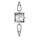 Hochwertige, einfache kleine quadratische Platte Legierung Armband Uhr im antiken Stil
