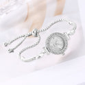 Dekorative ausziehbare Armbanduhr mit Diamant-Zifferblatt