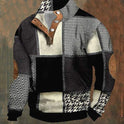 Frühling und Herbst Reißverschluss Digitaldruck Herrenpullover