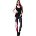 Skinny-Leggings mit Streifen und Digitaldruck für Damen