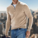 Europäische und amerikanische Langarm-Unterhemd Herbst und Winter Herren Strickjacke
