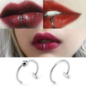 Nicht durchdringender Fake-Lippenring Labret aus Edelstahl