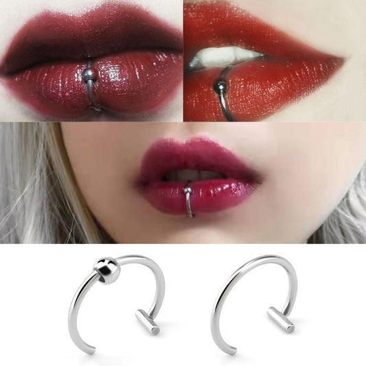 Nicht durchdringender Fake-Lippenring Labret aus Edelstahl