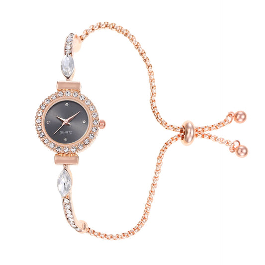 Dekorative ausziehbare Armbanduhr mit Diamant-Zifferblatt
