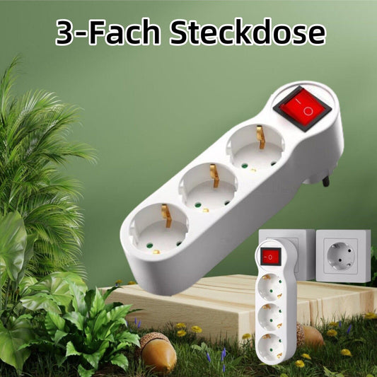 Ein bis drei Steckdosen