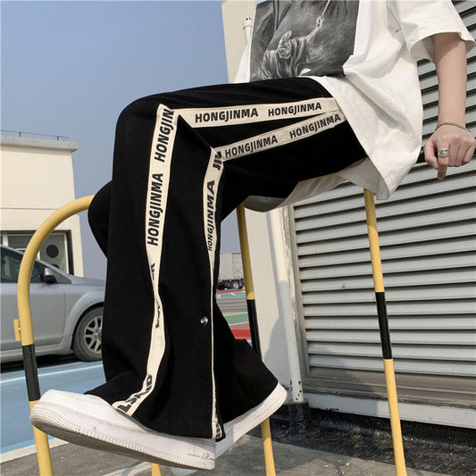 High Street Gerade, lockere, lässige, bodenlange Hose