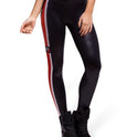 Skinny-Leggings mit Streifen und Digitaldruck für Damen