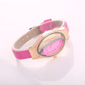 Uhr Augenform Damen Quarzuhr WISH Turn Bead Quicksand Gürteluhr