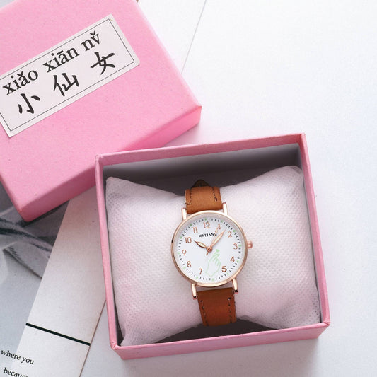 Luminous als herz uhr weibliche Koreanische version einfache