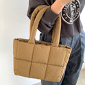Large Capacity Plaid One-shoulder Portable Commuter Hand-carrying Bag
