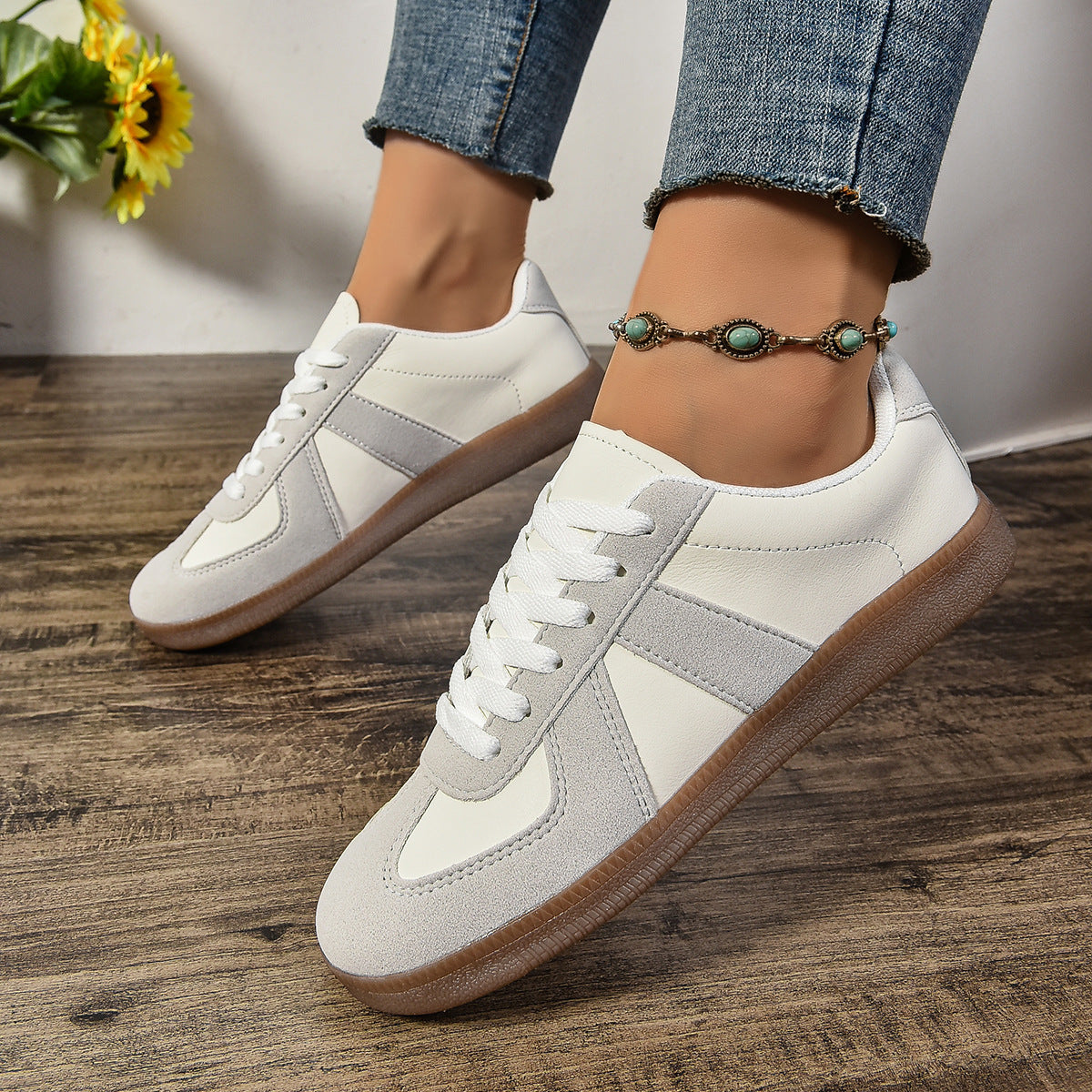 Nischen-Retro-koreanischer Typ, lässig, All-Match, weiche Unterseite, Sport-Board-Schuhe
