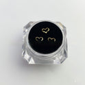 Außenhandel Produkte Rose Gold Metall Ultra-dünne Zahn-dekoration Strass 3 PCsbox Metall Hohl Scheibe Zähne