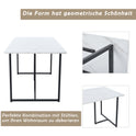 Metal Frame Modern Kitchen Table