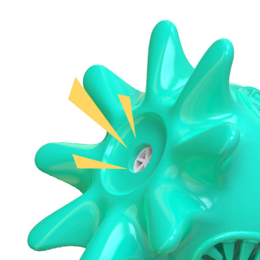 Spielzeug zur Entfernung von Mundgeruch, saubere Zähne, Kauspielzeug, kleine Hundezahnbürste mit Oktopus-Sound, interaktive Linderung von Müdigkeit und Langeweile 